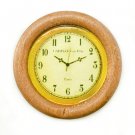 Vintage Round Wooden Wall Clock New Dollhouse Miniature #11263