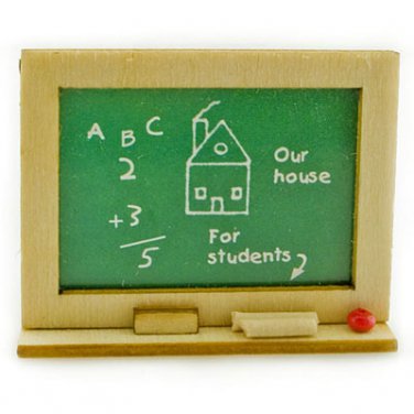 Student School Learning Blackboard Dollhouse Miniature #11274