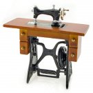 Antique Black Sewing Machine Table Dollhouse Miniature #11318