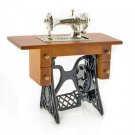Antique Silver Sewing Machine Table Dollhouse Miniature #11319