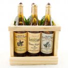 Box Set 6 Champagne Bottle Wine New Dollhouse Miniature #11399