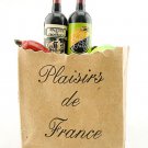 Set Champagne Fruit Vegetables Bag Dollhouse Miniature #11545