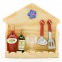 Set Kitchen Champagne Cup Wine Rare Dollhouse Miniature #11546