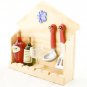 Set Kitchen Champagne Cup Wine Rare Dollhouse Miniature #11546