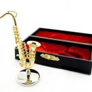 Woodwind Saxophone Sax Band Musical Dollhouse Miniature #11552