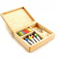 Wood Paint Craft Tool Kit Art Box Dollhouse Miniature #11555