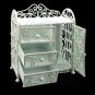 White Wire Dresser Chest with Drawer Dollhouse Furniture #11602