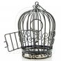Black Wire Birdcage Bird Cage with Door Dollhouse Miniature #11605