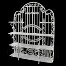 White New Wire Jewelry Earring Display Holder Dollhouse #11645