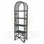 Black Garden Flower Plant Stand Dollhouse Furniture #11702