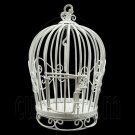 White Wire Birdcage Bird's Cage New Dollhouse Miniature #11706