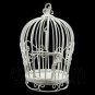 White Wire Birdcage Bird's Cage New Dollhouse Miniature #11706