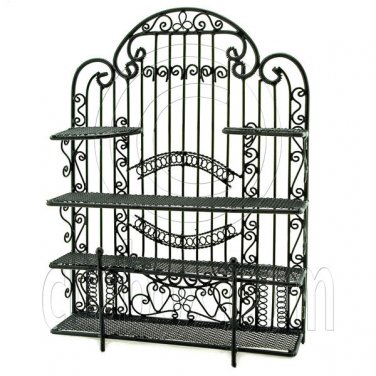 Black New Wire Jewelry Earring Display Holder Dollhouse #11708