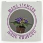 Clay Purple Flower w Pot 1:12 Dolls Dollhouse Miniature #11746