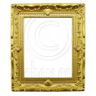 Rectangular Gold Canvas Frame 1:12 Dollhouse Miniature #11781