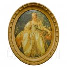 Oval Wall Oil Painting Canvas 1:12 Dollhouse Miniature #11796