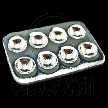 Silver Metal Egg Container New Tray Dollhouse Miniature #11804
