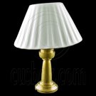 Plain White Table Desk Lamp 1:12 Dollhouse Miniature #11810