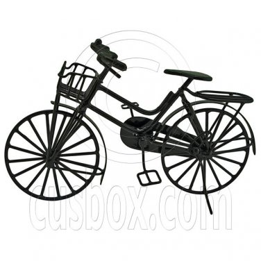 Black Wire Vintage Cycling Bicycle Bike 1:12 Doll's House Dollhouse Miniature #11997