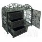 Black Wire Dresser Chest Cabinet 1:6 for Barbie Doll's House Dollhouse Furniture #12059