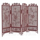 Pink Wire Living Folding Screen Divider 1:12 Doll's House Dollhouse Furniture #12078