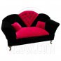 Black Pink Long Sofa Jewelry Box 1:6 for Barbie Doll's House Dollhouse Furniture #12124