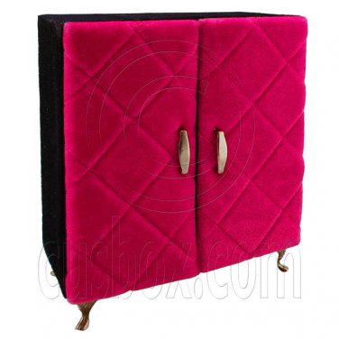 Pink Black Cabinet Drawer Mirror 1:6 for Barbie Doll's House Dollhouse Furniture #12196
