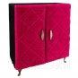 Pink Black Cabinet Drawer Mirror 1:6 for Barbie Doll's House Dollhouse Furniture #12196