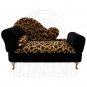 Cheetah Chaise Longue Sofa Chair Bed Jewelry Box 1:6 Barbie Dollhouse Furniture #12265