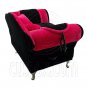Black Pink Plush Sofa Chair Armchair Jewelry Box 1:6 Barbie Dollhouse Furniture #12279