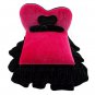 Black Pink Heart New Plush Double Bed Jewelry Box 1:6 Barbie Dollhouse Furniture #12280