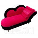 Pink Chaise Longue Sofa Jewelry Box 1:6 Barbie Doll's House Dollhouse Furniture #12292