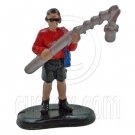 Film Crew Staff Man Microphone People Figure Painted Train Model 1:100 HO Scale #12395