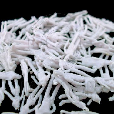 Lot/Set 100 Plain White People Passengers Unpainted RR Train Model N 1:150 Scale #12472