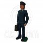 Airplane Flight Crew Captain Pilot Figure Painted War Train Model 1:30 G Scale #12738
