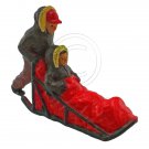 Musher Sleigh Sled Man People Figure Painted War RR Train Model 1:43 O Scale #12803