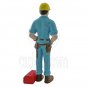 Engineer Worker with Case People Figure Painted War RR Train Model 1:30 G Scale #12806