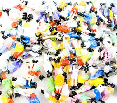 Lot 100 People Figure Painted Train Model Z 1:200 Scale #10570