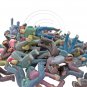 Lot\Set 100 All Sitting People Figure Painted War RR Train Model 1:75 OO Scale #12290