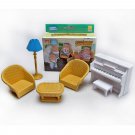 Set Piano Sofa Lamp for Sylvanian Families Furryville Calico Critters Dolls 1:16 #13034