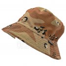 Reversible Outdoor Bucket Hat (Brown Desert Camo with Dot / Khaki) #51916