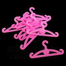 Lot/Set 10 Pink Clothes Dress Hanger 1:6 Barbie Doll's House Dollhouse Miniature #12636