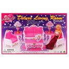 Living Room Sofa Table Lamp Furniture Play Set 1:6 for Barbie Monster High MIB #12797
