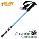 PIONEER Trekking Pole 65-135cm Fast Lock EVA Grip 7075 Aluminum Alloy Single BLUE #51961