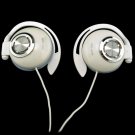 White 3.5mm On-Ear Clip Sports Foam Headphones for iPod #11989