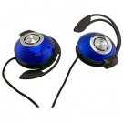 Blue 3.5mm 3.5 mm On-Ear Clip Sports Foam Earhook Headphones for Apple iPod #12086