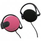 Pink 3.5mm 3.5 mm On-Ear Clip Sports Foam Headphones Earphones for Apple iPod #12192