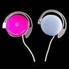Pink 3.5mm On-Ear Y-Cord Clip Sports Foam Stereo Headphones for Apple iPod MP3 #12491