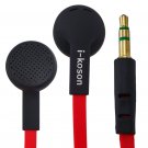 3.5mm 3.5 mm Earphone Headphone Earbud Headset Flat Tangle Free Cable Y-Cord #12847