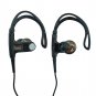 3.5mm In-Ear Clip Sports Stereo Hook Running Jogging Earhook Earbud Headphones[Black] #12910
